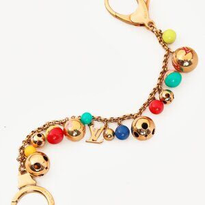 Louis Vuitton Grelot Gold-Tone Spherical-Charm Key Chain